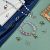 40Pcs 2 Colors Tibetan Style Alloy Pendants FIND-FH0010-58-6