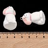 Flocking Opaque Resin Pendants RESI-F064-A03-3