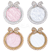 4Pcs 4 Colors Alloy & Resin Color Palette MRMJ-FH0001-54-1