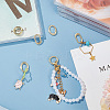 6 Pcs 3 Styles Rack Plating Brass Spring Gate Rings KK-BC0009-73-4