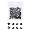 Craft Black Acrylic Beads SACR-YW0001-05-3