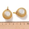 Rack Plating Brass Rd Cubic Zirconia Bead Cage Pendants LS-KK-K362-10G-4