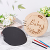 Round Wooden Cover Baby Scrapbook DIY Binder Photo Album DIY-WH0349-113B-5