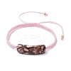 Adjustable Tube Natural Gemstone Braided Bracelets for Women BJEW-JB11006-04-1