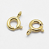 925 Sterling Silver Spring Ring Clasps STER-K167-076D-G-01-1
