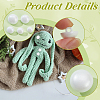 200Pcs 5 Styles Plastic Doll Eyes Washers FIND-PH0021-74-4