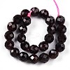 Natural Garnet Beads Strands G-S345-8mm-37-3