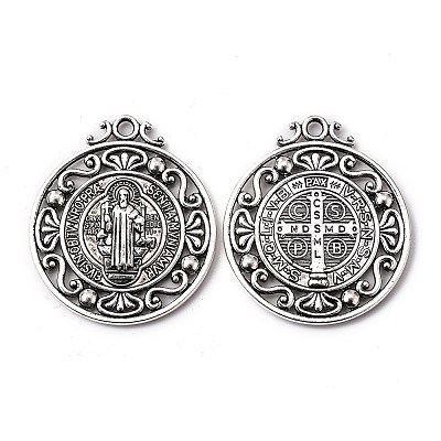 Tibetan Style Alloy Pendants TIBEP-PH0005-11AS-1