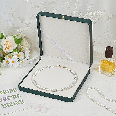 Leather Pearl Beaded Necklace Packaging Boxes CON-WH0086-187C-1