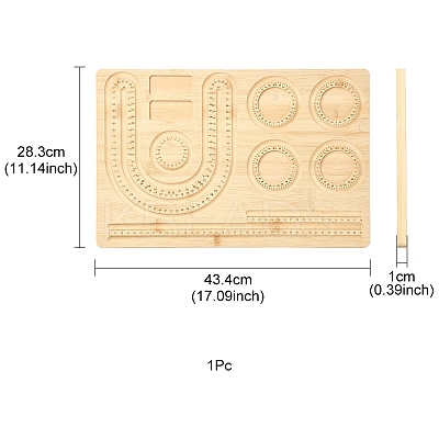 Rectangle Wood Bracelet Design Boards TOOL-YWC0003-01-1