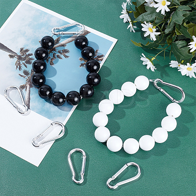 6Pcs 2 Style PVC Flagpole Retainer Ring Beaded Keep Flag FIND-AR0001-29-1