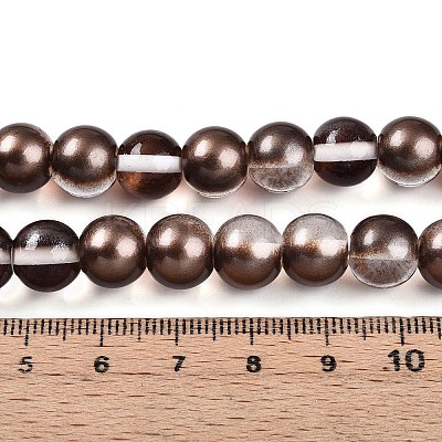 Baking Paint Transparent Glass Beads X1-DGLA-N011-10mm-09-1