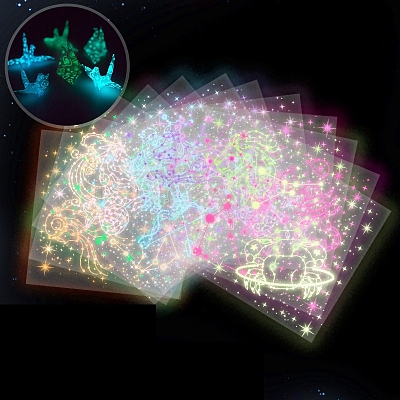 12 Constellation Luminous Square Origami Paper LUMI-PW0004-058-1