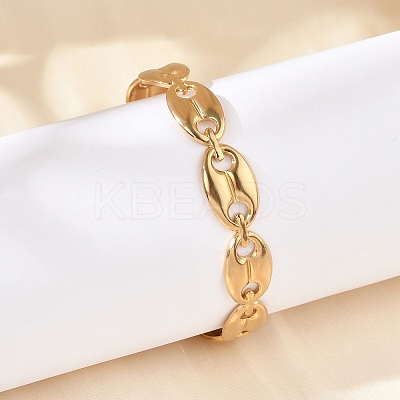 304 Stainless Steel Cuff Bangles for Women BJEW-B120-04G-01-1