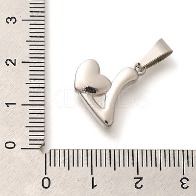 Anti-Tarnish 304 Stainless Steel Pendants STAS-U035-12P-1