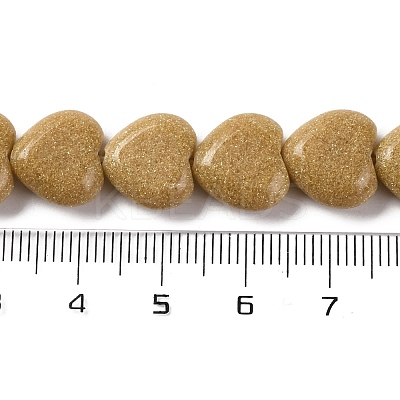 Synthetic Yellow Goldstone Beads Strands G-I372-A11-01-1