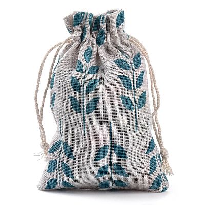 Linenette Drawstring Bags CON-PW0001-078A-12-1