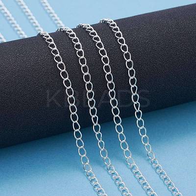 Brass Twisted Chains CHC-Q001-5x4mm-S-1