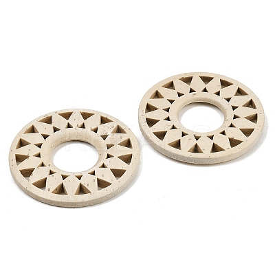(Defective Closeout Sale: Wormhole) Wood Hollow Sunflower Crystal Ball Holders LS-WOOD-XCP0002-11-1
