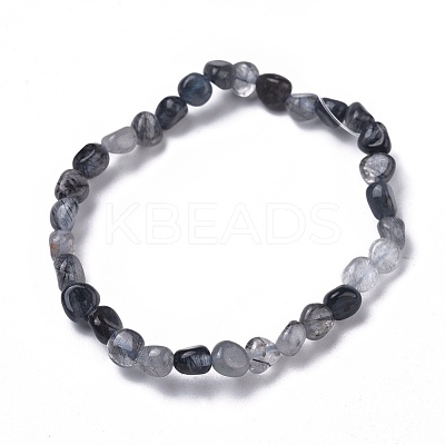 Natural Gemstone Bead Stretch Bracelets BJEW-K213-51-1