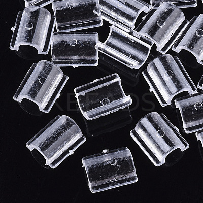 Transparent AS Plastic Base Buckle Hair Findings FIND-T064-005B-1