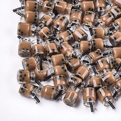 Glass Bottle Pendants X-CRES-S359-01-1