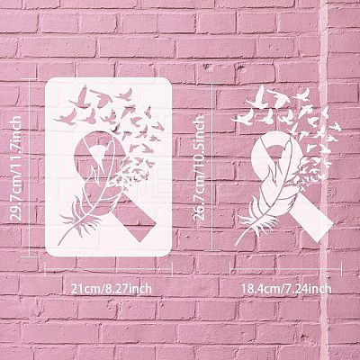 Plastic Reusable Drawing Painting Stencils Templates DIY-WH0202-351-1