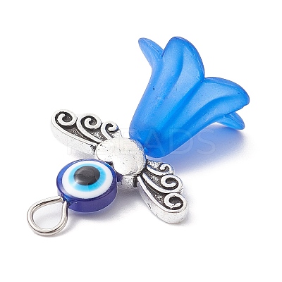 Frosted Acrylic Beads Pendant PALLOY-JF02383-1