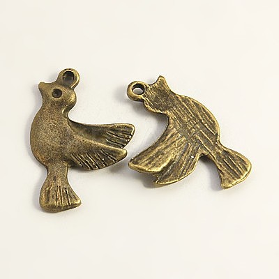 Tibetan Style Pendants TIBEP-EA11002YKG-AB-FF-1