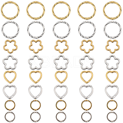 96Pcs 8 Styles Tibetan Style Alloy Bead Frames FIND-SC0008-86-1