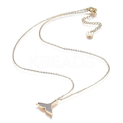 304 Stainless Steel Pendant Necklaces NJEW-H207-05G-1
