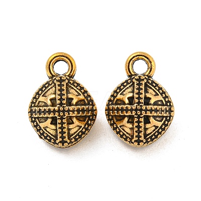 Tibetan Style Alloy Charms FIND-M011-08AG-1