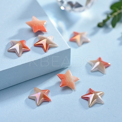 Opaque Glass Cabochons GGLA-S038-09B-10mm-1