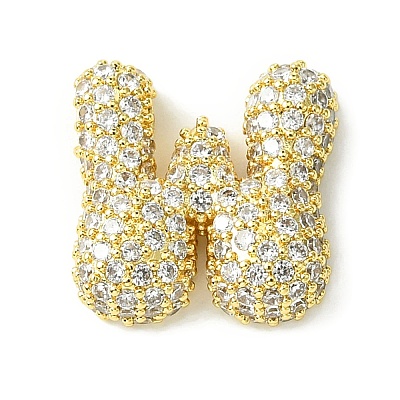 Rack Plating Brass Clear Cubic Zirconia Pendants KK-S378-01G-W-1
