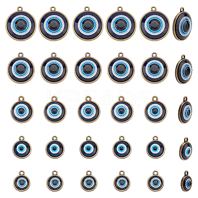 30Pcs 5 Style Plastic Pendants FIND-AR0002-82AB-1