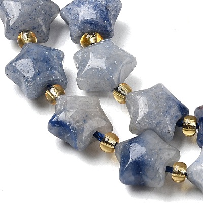 NaturalBlue Aventurine Beads Strands G-Z080-A28-10mm-1