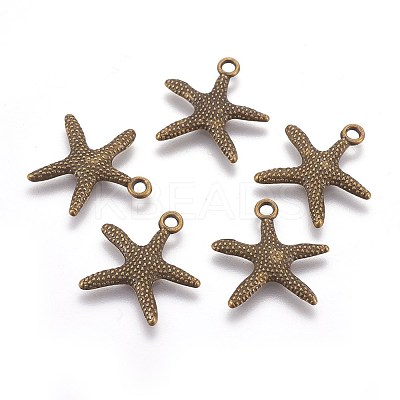Tibetan Style Alloy Pendants TIBEP-EA306YKG-AB-FF-1