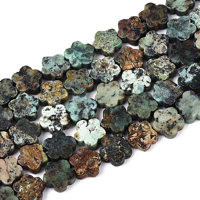 Natural African Turquoise(Jasper) Beads Strands G-N257-24A-05-1