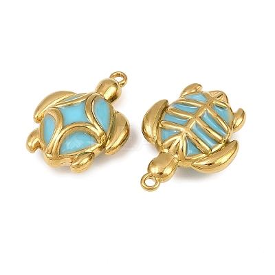 304 Stainless Steel Enamel Pendants STAS-Z187-01G-1