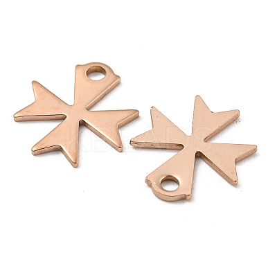 Ion Plating(IP) 304 Stainless Steel Charms STAS-C043-49RG-1