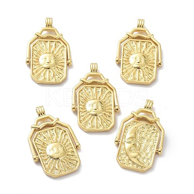 Eco-Friendly Brass Pendants KK-B047-08G-1