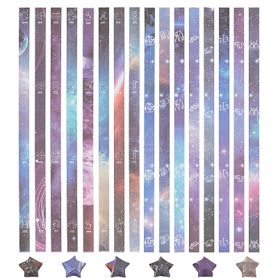 4 Bags 2 Colors Origami Paper Stars AJEW-CP0005-29-1