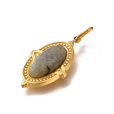 Natural Labradorite Pendants STAS-A104-08G-02-1