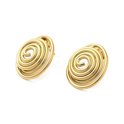 304 Stainless Steel Stud Earrings for Women EJEW-U020-03G-1