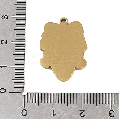 201 Stainless Steel Pendants STAS-C095-37G-1