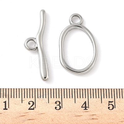 304 Stainless Steel Toggle Clasps STAS-H483-45P-1