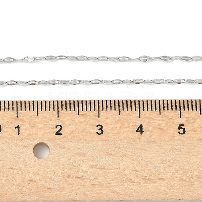 304 Stainless Steel Dapped Chain Necklaces NJEW-Z084-02P-03-1