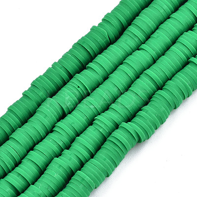 Handmade Polymer Clay Beads Strands CLAY-R089-6mm-022-1