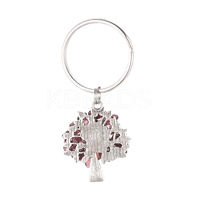 Chip Natural Garnet Keychain KEYC-JKC00219-05-1