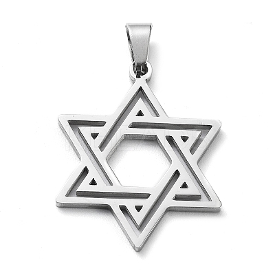 Non-Tarnish 304 Stainless Steel Pendants STAS-D036-04P-1